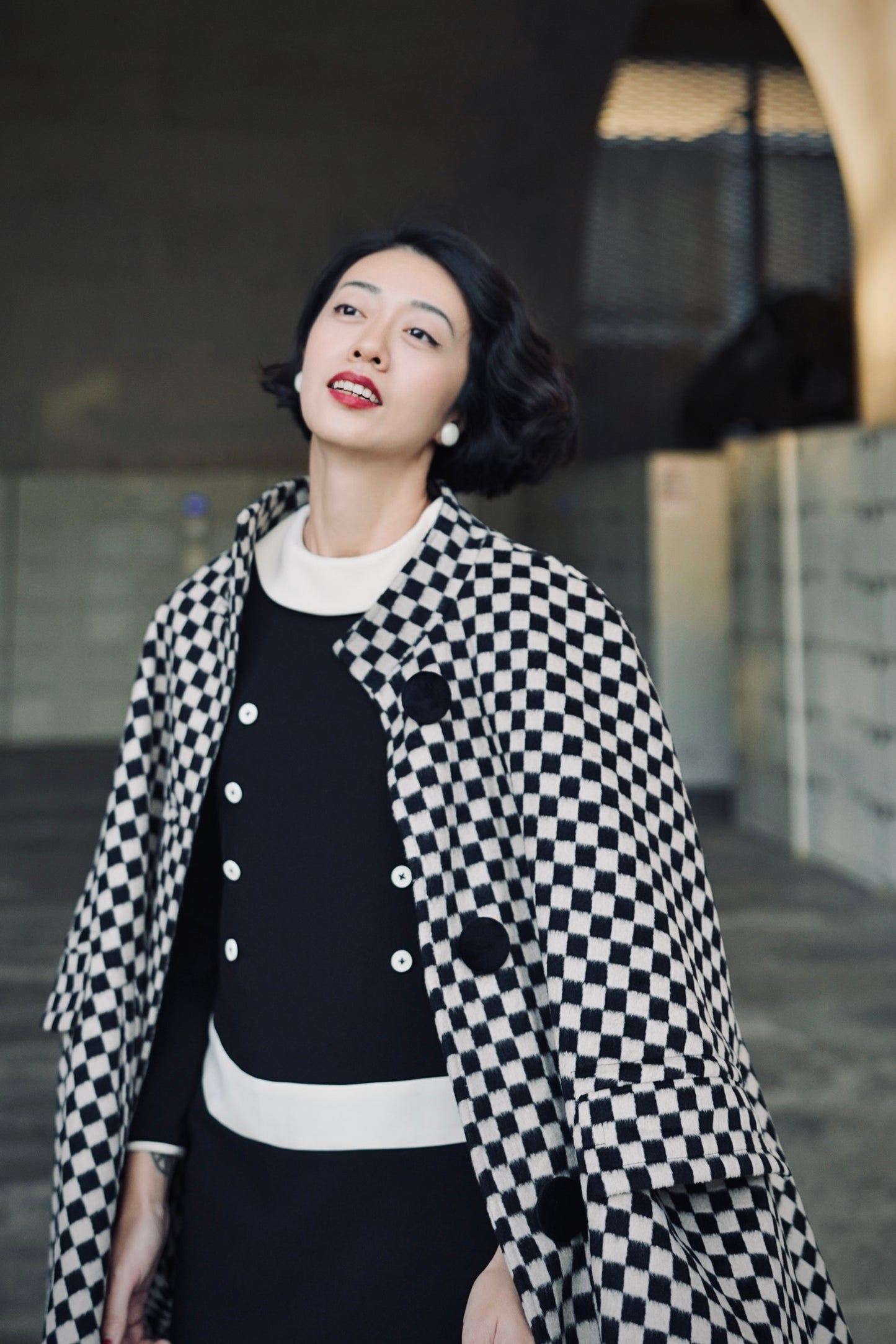 1960s｜Black and White Mod Mini Dress