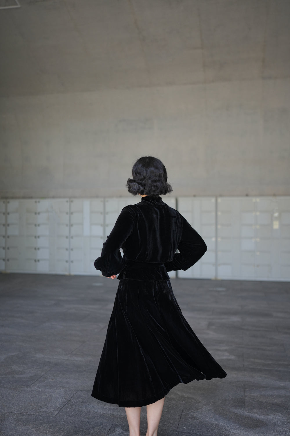 1930s｜Checkered Velvet Jacket