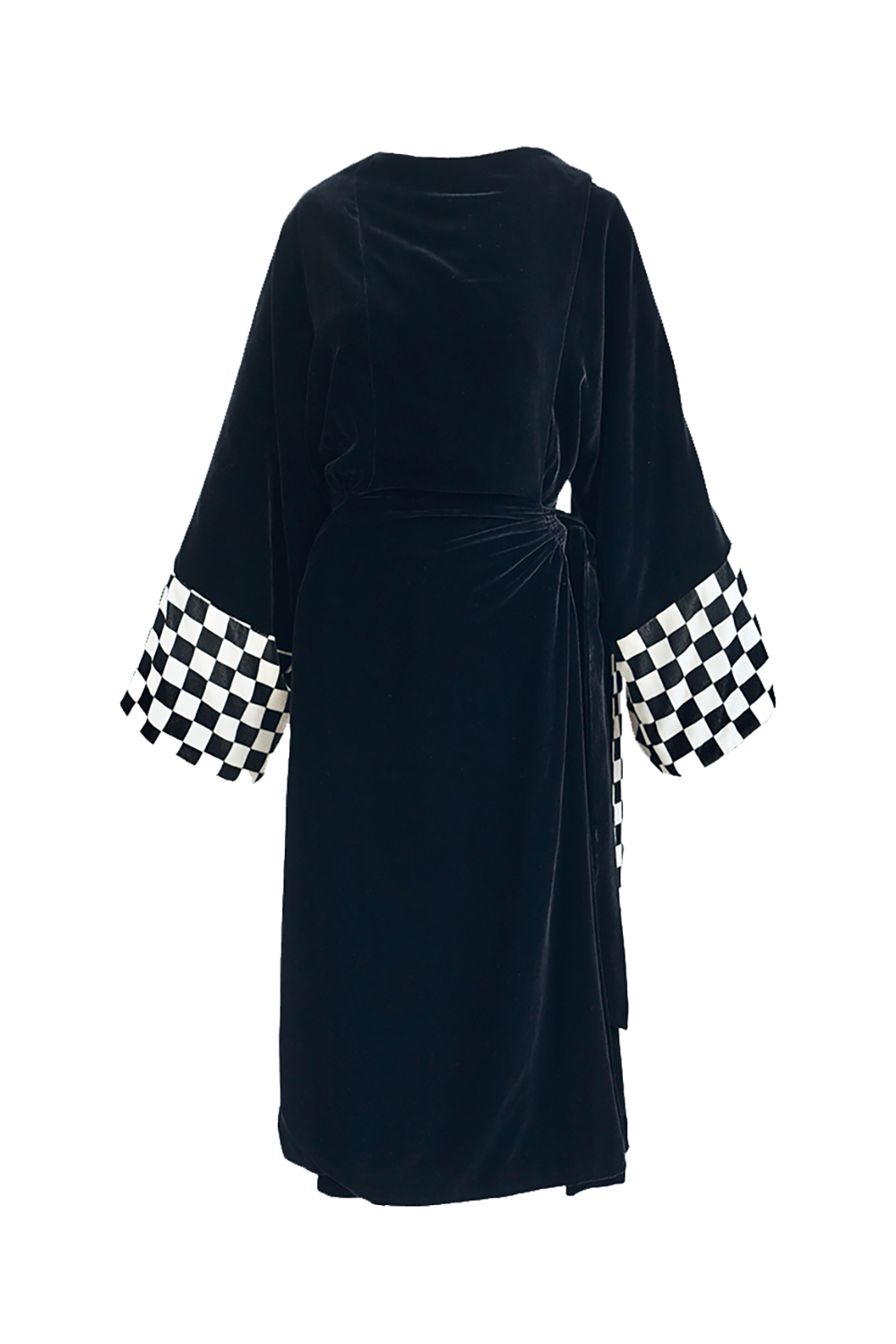 1920s｜Checkered ribbon Opera Coat