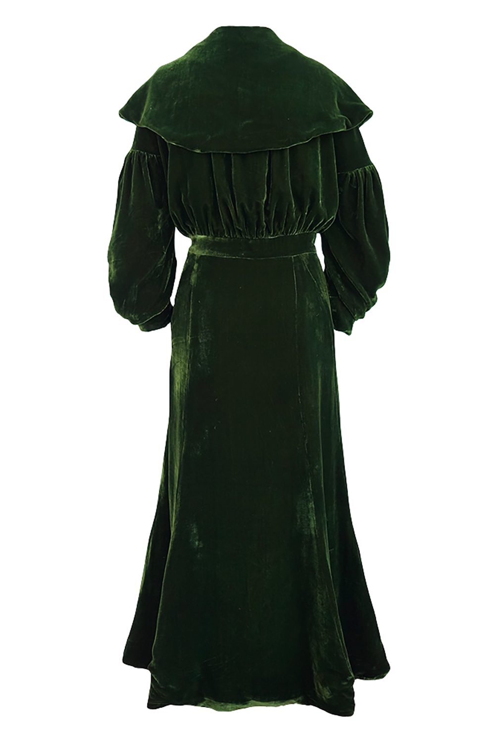 1920s｜A stunning pleated velvet padded Opera Coat